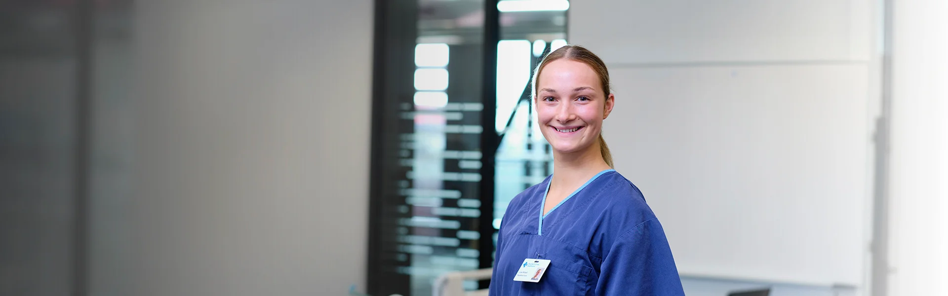 Nurse smiling