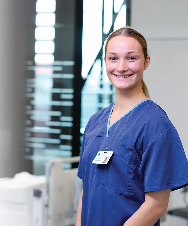 Nurse smiling