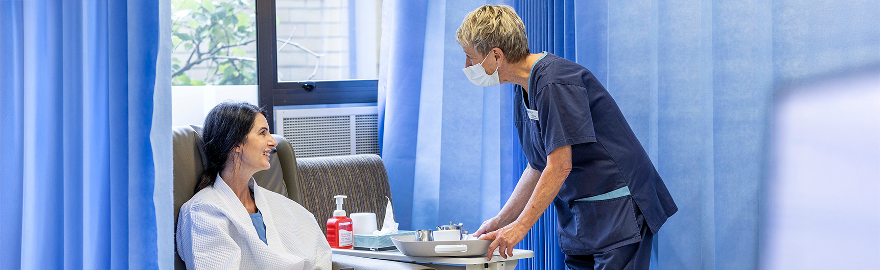 Patient receiving care at Southern Cross Hospital