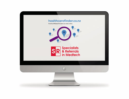 Image of a computer screen displaying Southern Cross Healthcare Finder